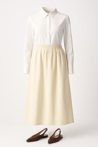 Touche Prive Skirt in Beige