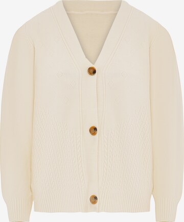 Cardigan ZITHA en beige : devant