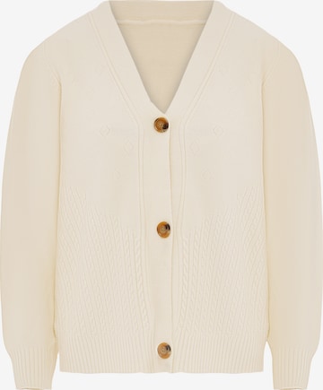 ZITHA Knit cardigan in Beige: front