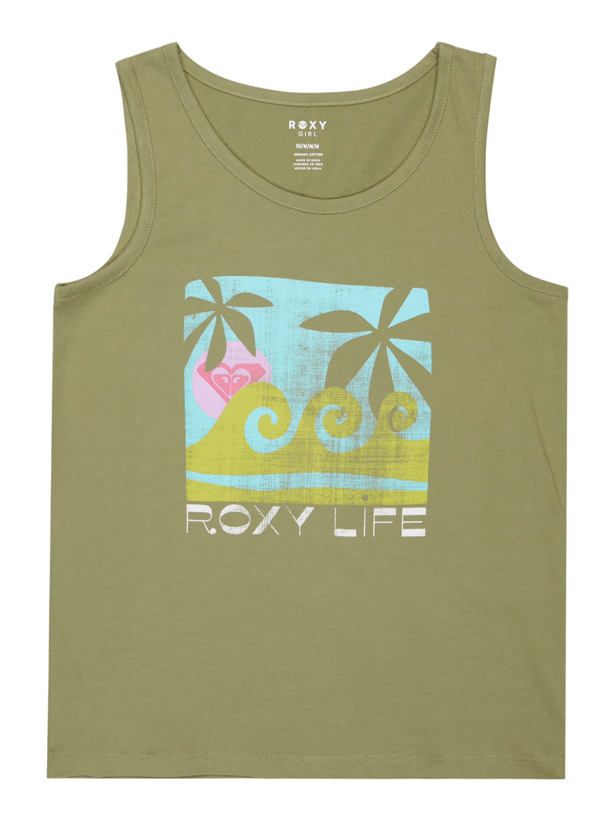 ROXY Top in Green: front