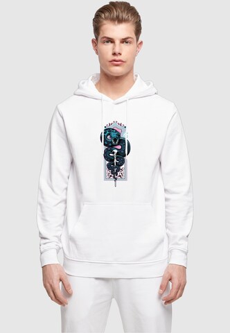 ABSOLUTE CULT Sweatshirt 'Harry Potter - Neon Basilisk' in White: front