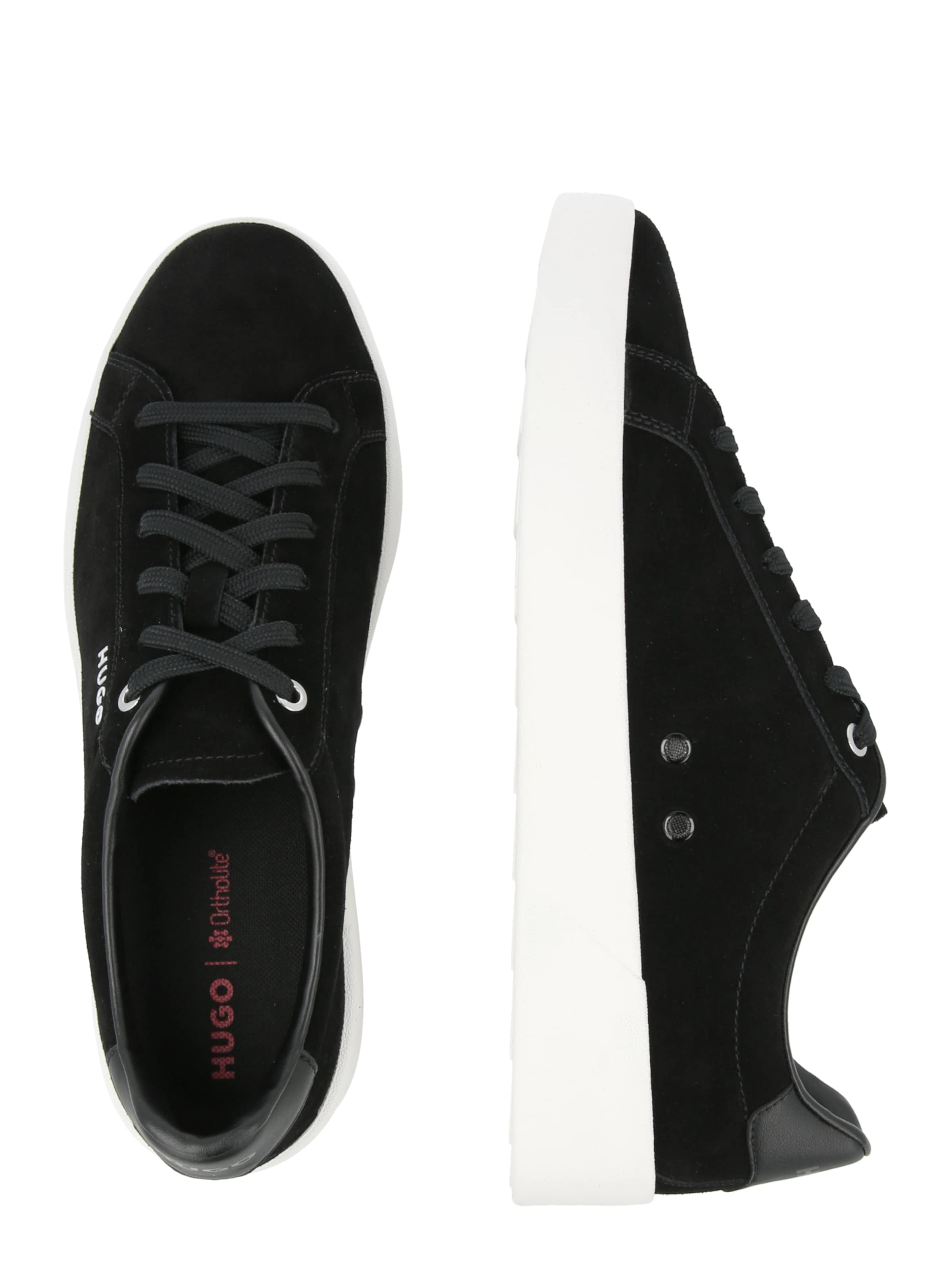 HUGO Σνίκερ χαμηλό 'Lyde' σε μαύρο