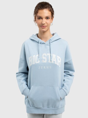 BIG STAR Sweatshirt ' RUBIALSA ' in Blauw: voorkant