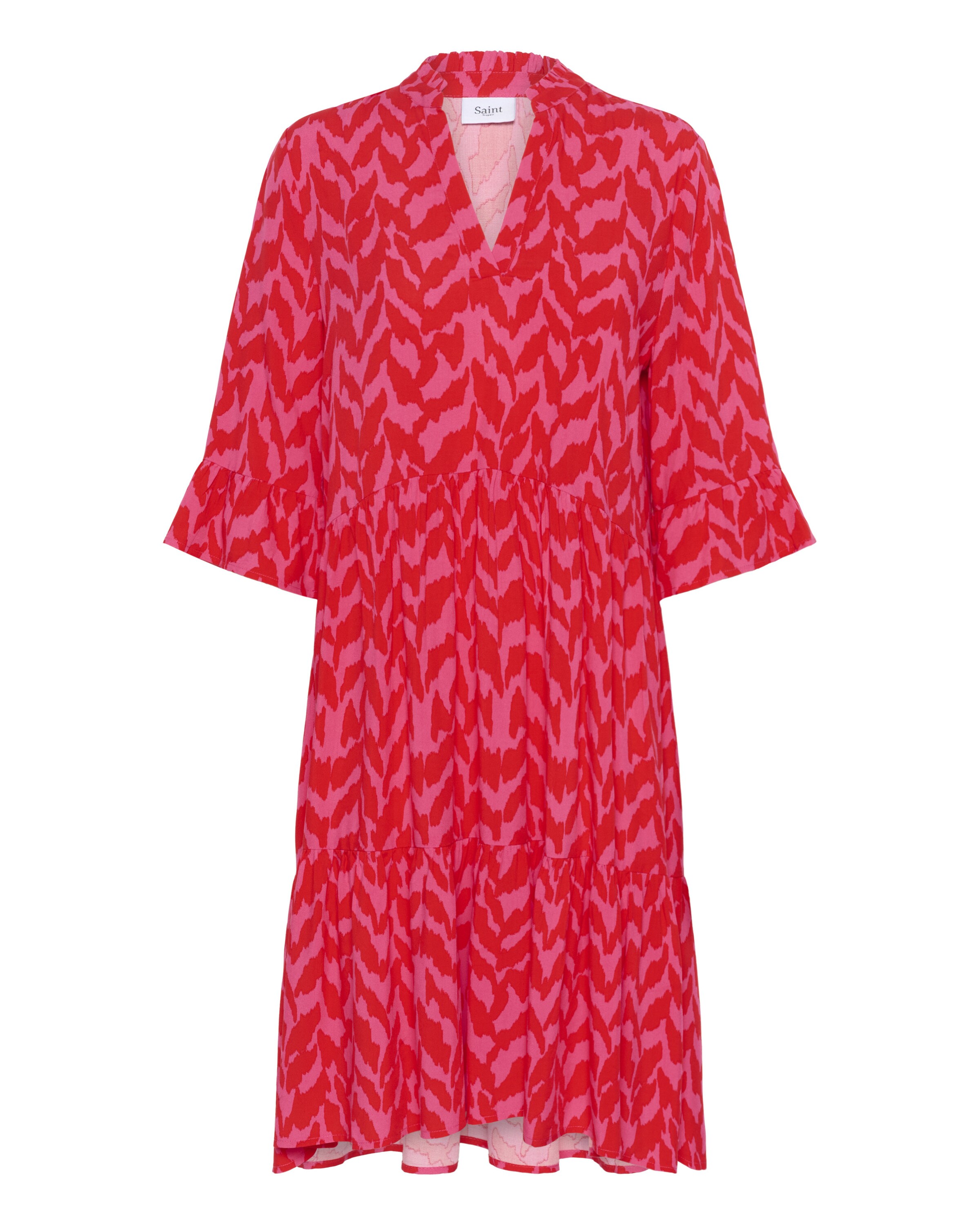 SAINT TROPEZ Kleid 'Eda' in Rot: Vorderseite