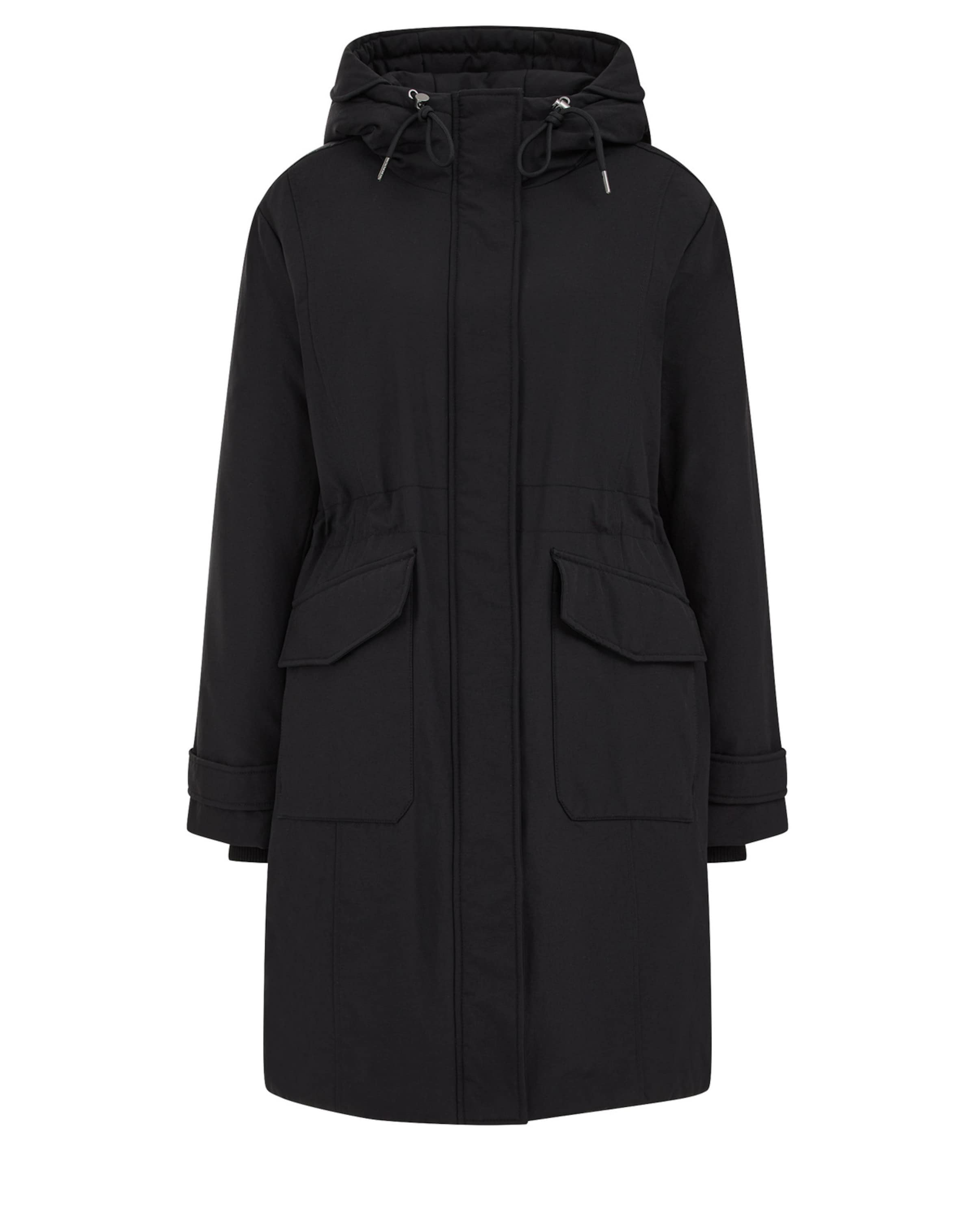 WE Fashion Zimná parka - Čierna: predná strana