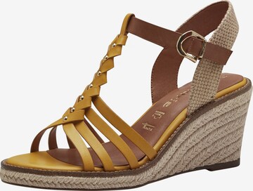 TAMARIS Sandals in Yellow: front