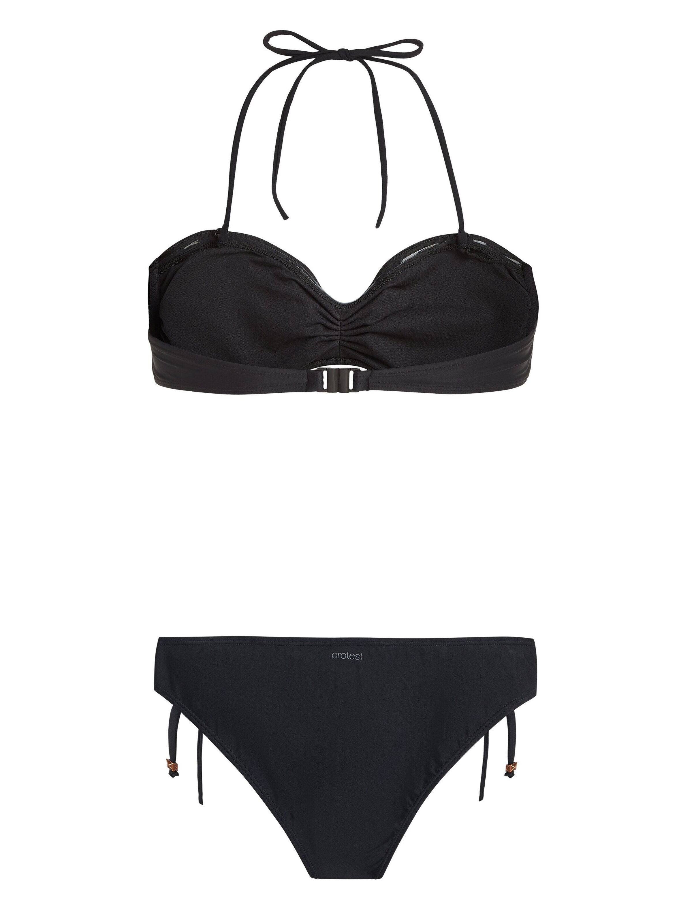 PROTEST Bandeau Bikini 'PRTSOLEMAN' in Zwart
