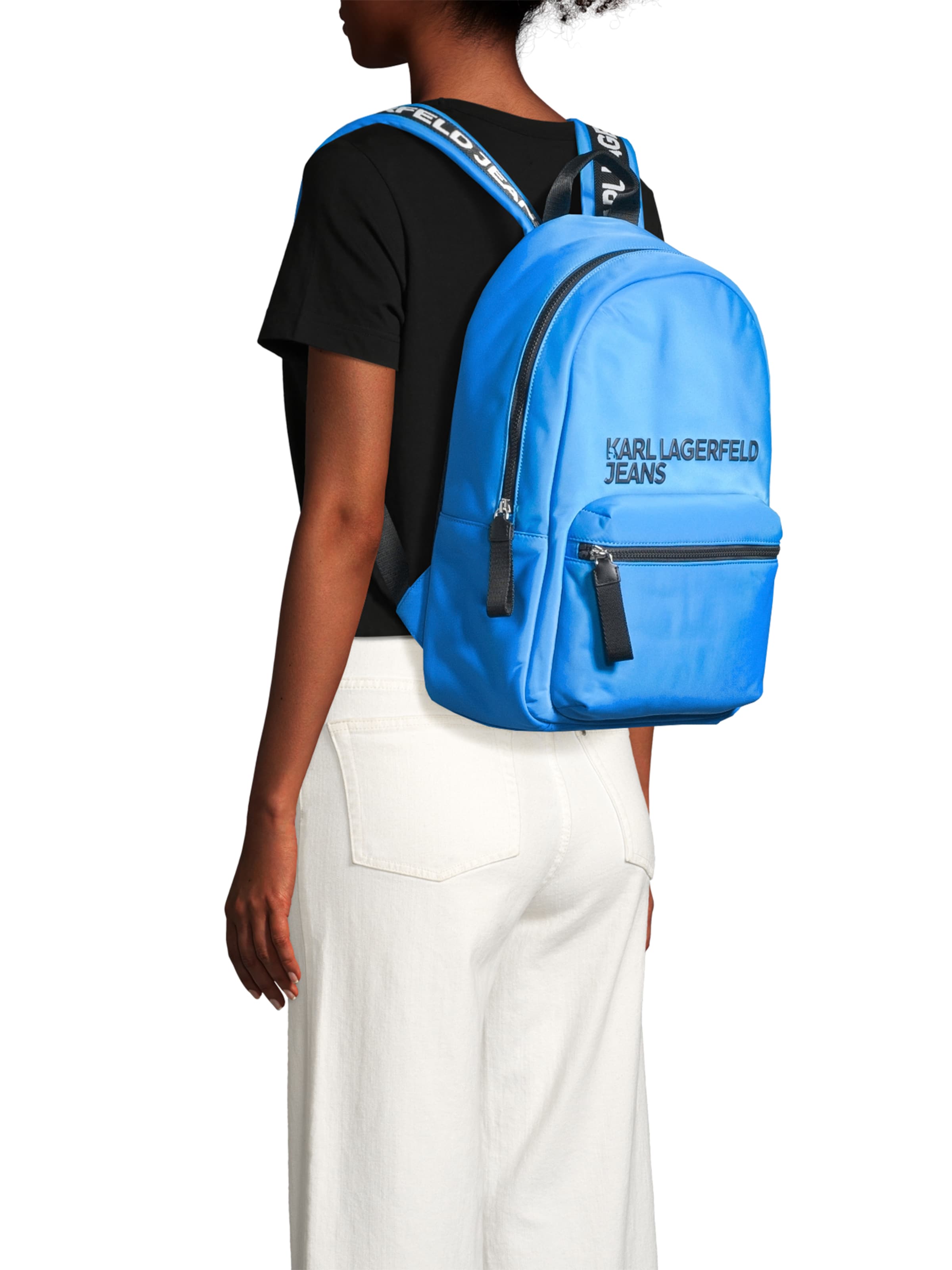 KARL LAGERFELD JEANS - Mochila 'ESSENTIAL' en azul