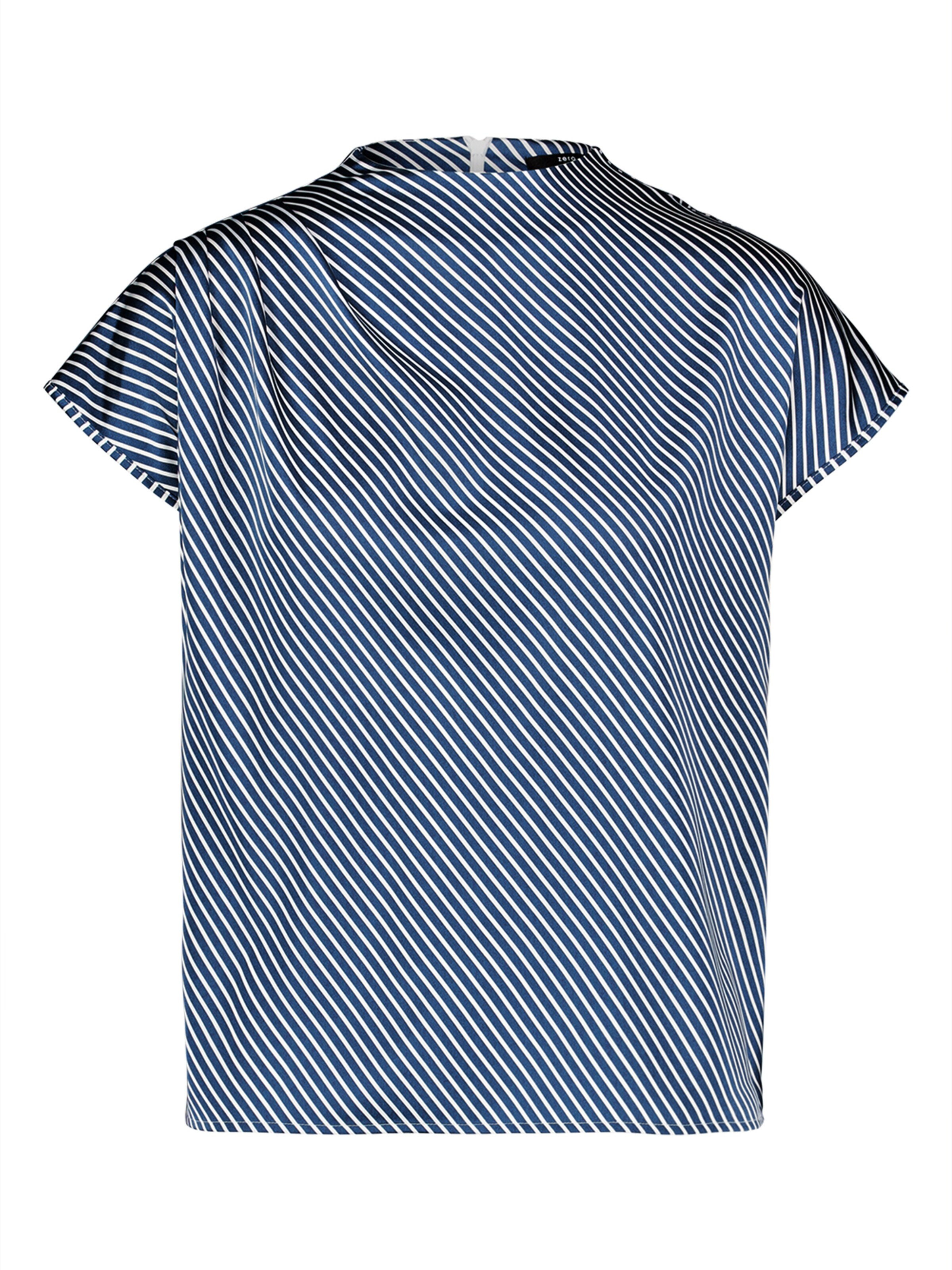 zero Bluse in Blau: Vorderseite
