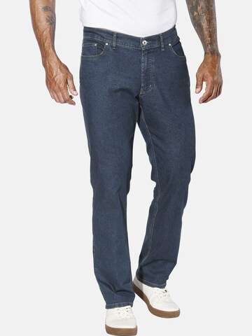 Jan Vanderstorm Loose fit Jeans ' Okko ' in Blue: front