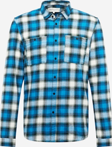 TOM TAILOR DENIM Button Up Shirt in Blue: front