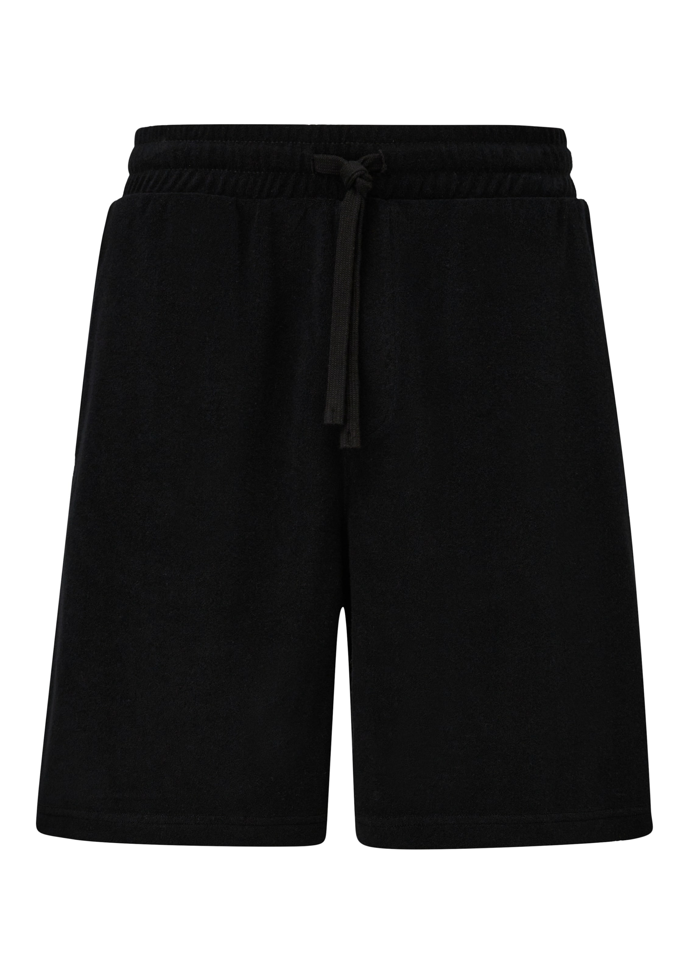 QS Loosefit Broek in Zwart: voorkant