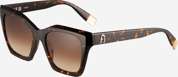 FURLA Sunglasses 'WD00055' in Brown: front