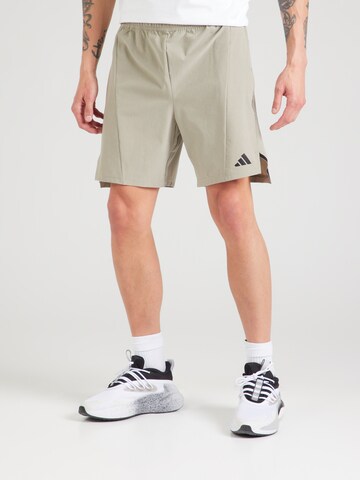 ADIDAS PERFORMANCE Regular Sportshorts 'D4T' in Grün: Vorderseite