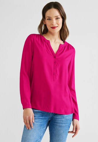 STREET ONE Blouse 'Bamika' in Roze: voorkant
