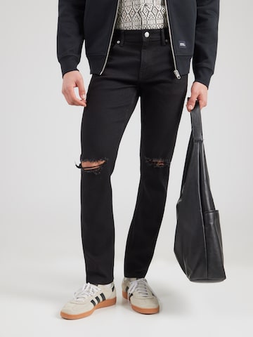 Only & Sons Slimfit Τζιν 'ONSLOOM' σε μαύρο: μπροστά