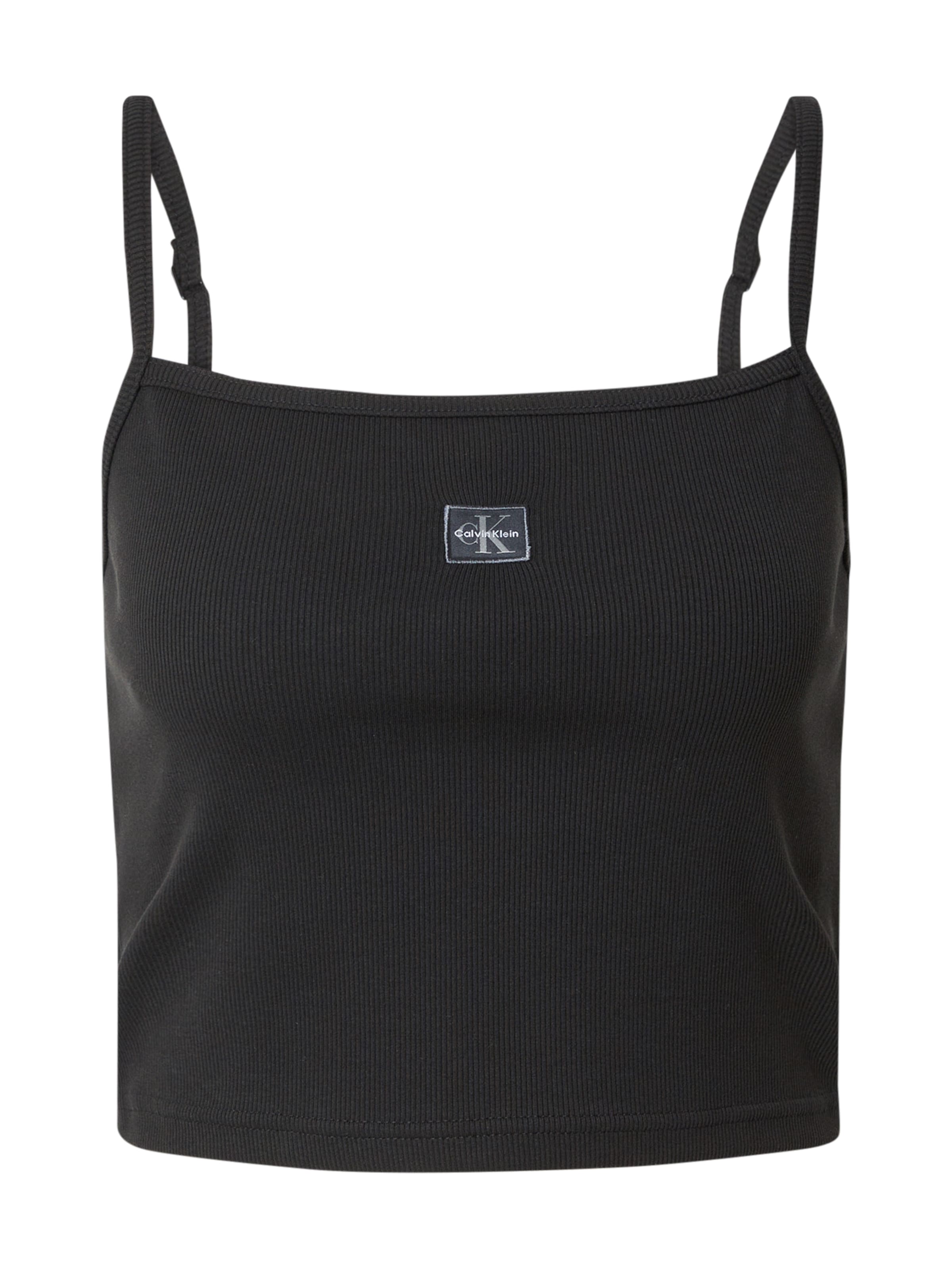 Calvin Klein Jeans Top – černá: přední strana