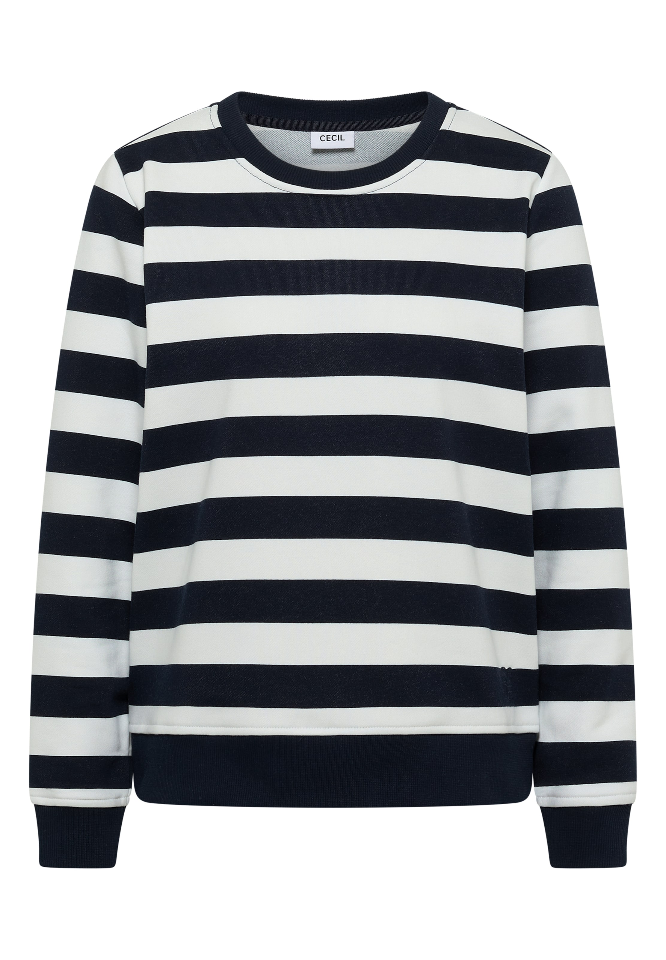 CECIL Sweatshirt in Dark blue / White, Item view