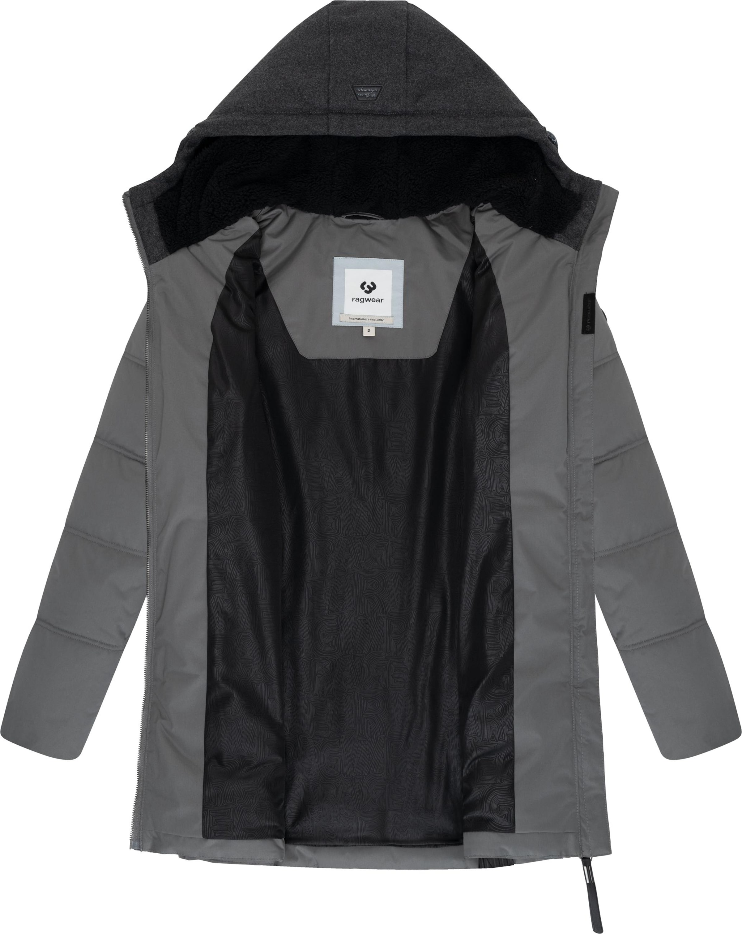 Manteau d’hiver 'Ashani' Ragwear en gris