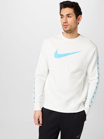 Bluză de molton de la Nike Sportswear pe alb: față