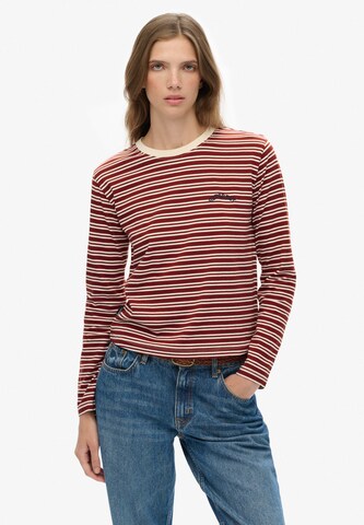 Superdry Shirt 'Essential' in Rood: voorkant