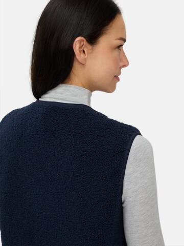 CAMEL ACTIVE Fleece-Weste mit Knopfverschluss in Blau