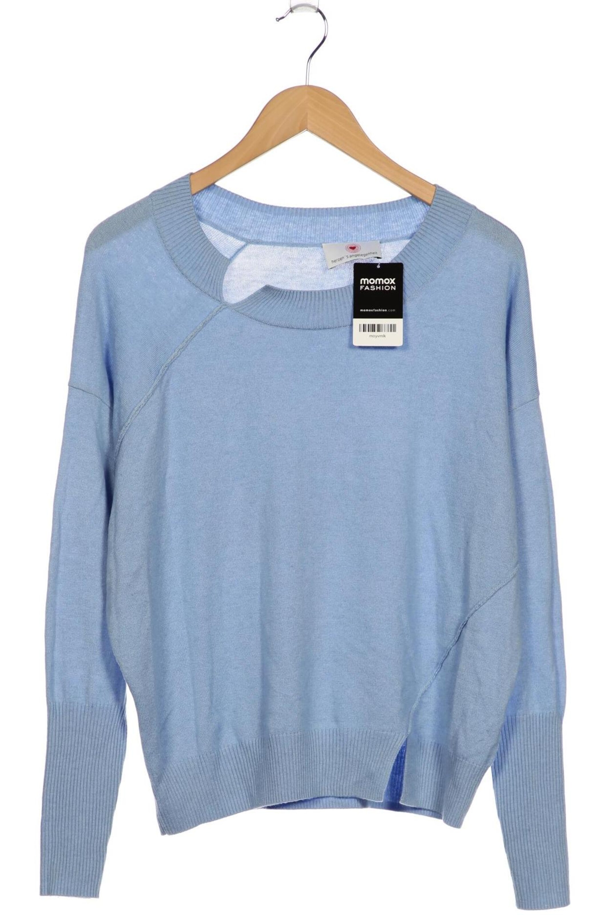 HERZENSANGELEGENHEIT Sweater & Cardigan in L in Blue: front