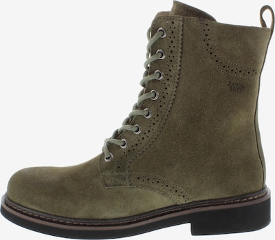 XAVER LUIS Schuhmanufaktur Schnürstiefel 'EMILIA - lässige Schnürboots' in 36 in oliv, Produktansicht