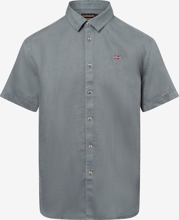 NAPAPIJRI Regular Fit Hemd in Grau: Vorderseite