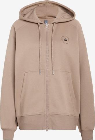 Veste de survêtement ADIDAS BY STELLA MCCARTNEY en marron : devant