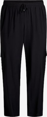 Loosefit Pantaloni cargo 'Cavilma' di Zizzi in nero: frontale
