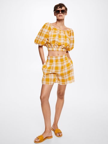 Camicia da donna 'Bruno' di MANGO in giallo