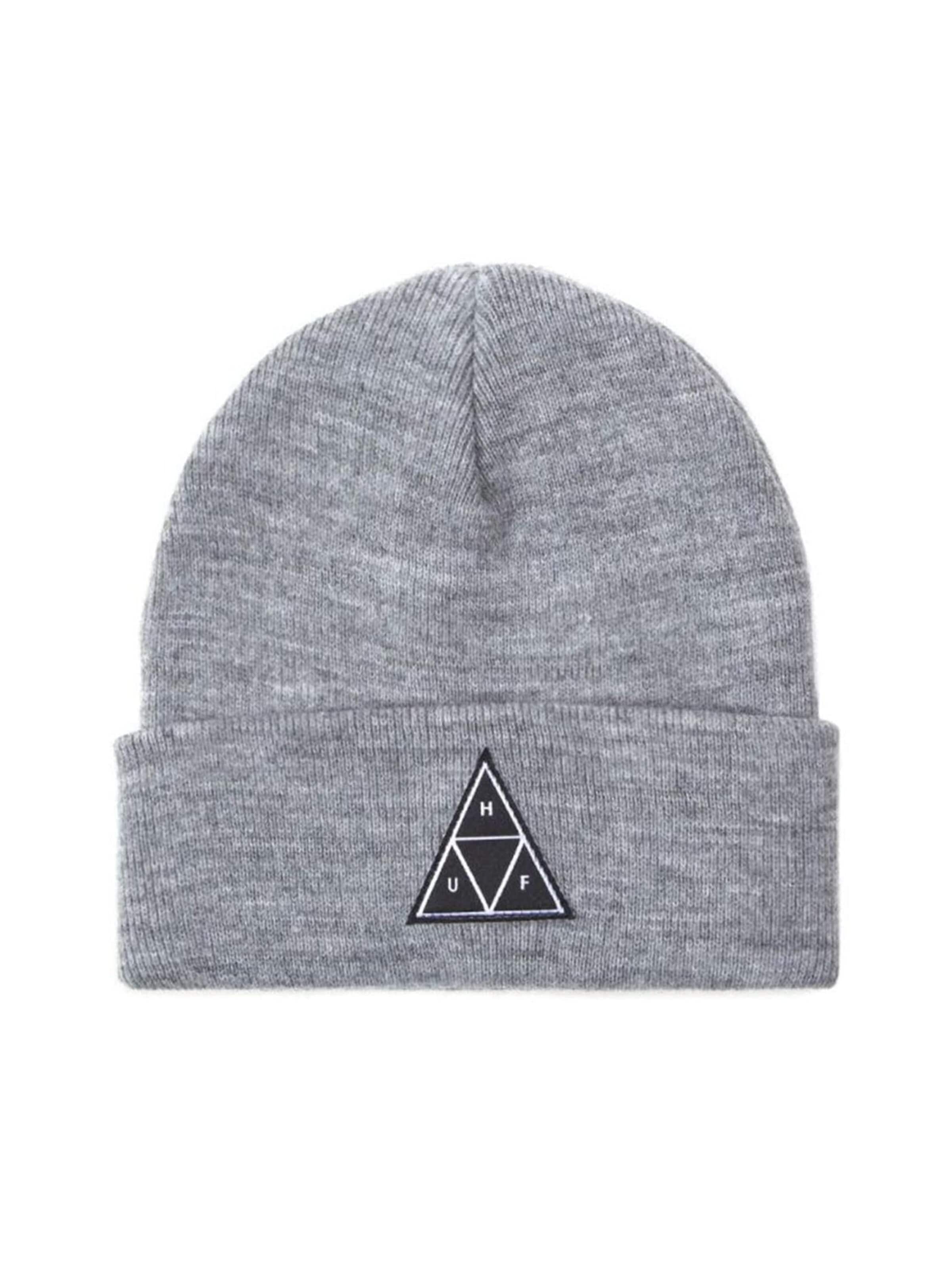 HUF Hat 'Essentials TT Beanie Grey Heather' i grå: forside