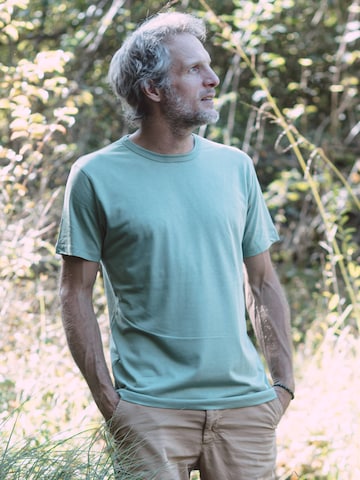 Life-Tree Shirt 'Basic Bamboo Green' in Green