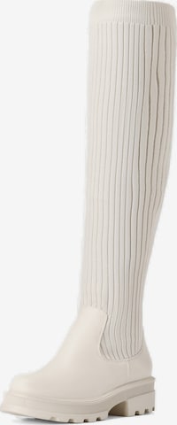 Boots 'DREAM PAIRS Damen Over-The-Knee-Stiefel' Dream Pairs en beige : devant