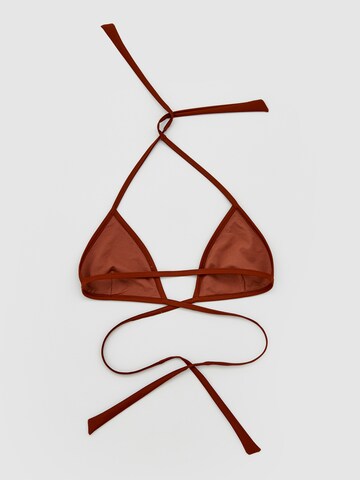 EDITED Triangel Bikinitop 'Elia' in Braun