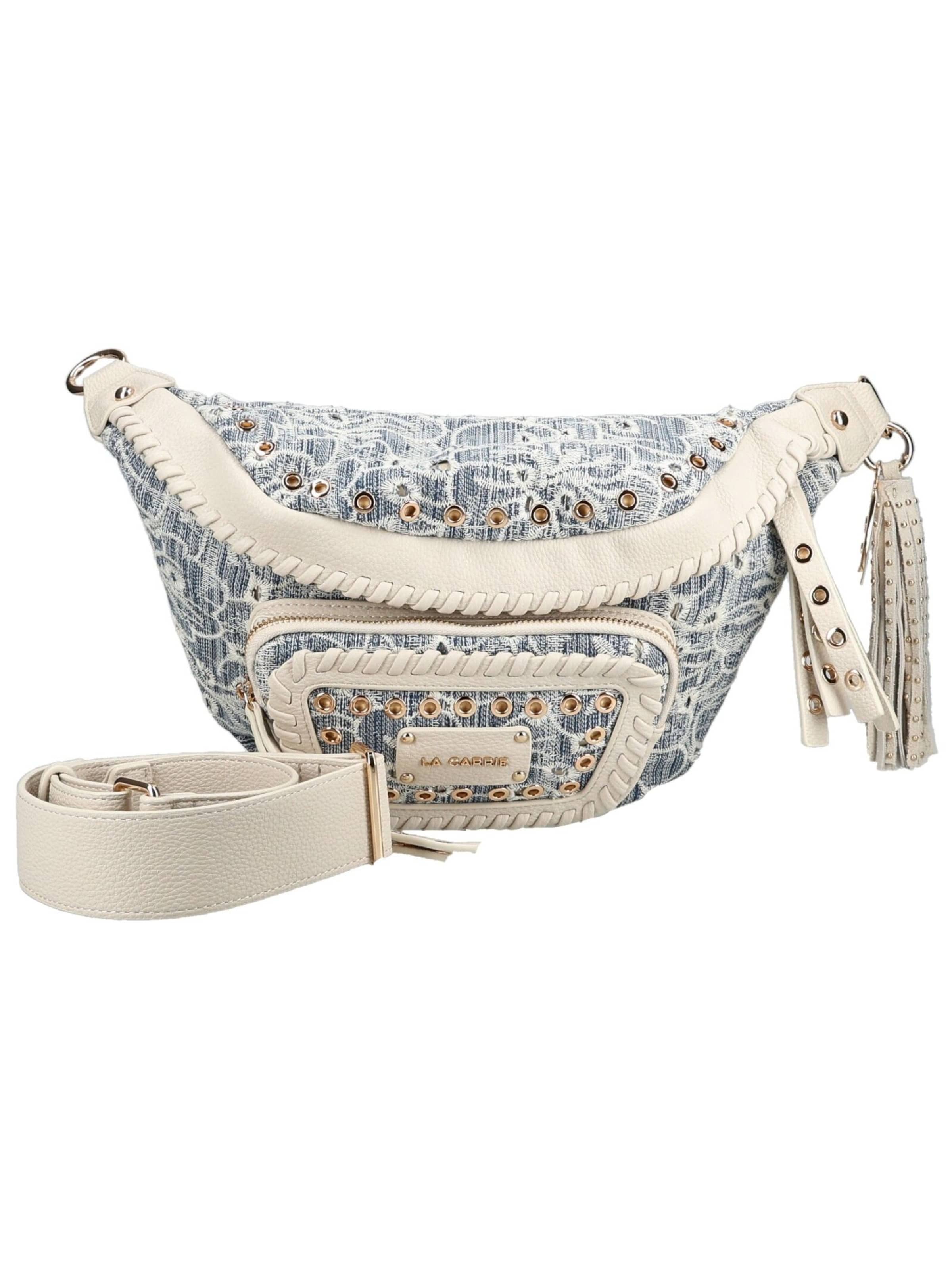 Sac à bandoulière La Carrie en bleu : devant