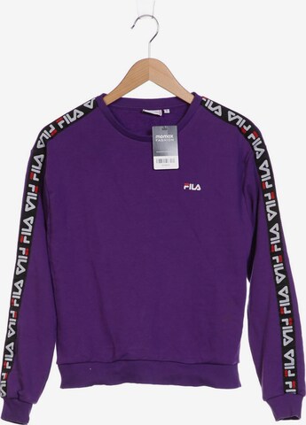 FILA Sweatshirt & Zip-Up Hoodie in S in Purple: front