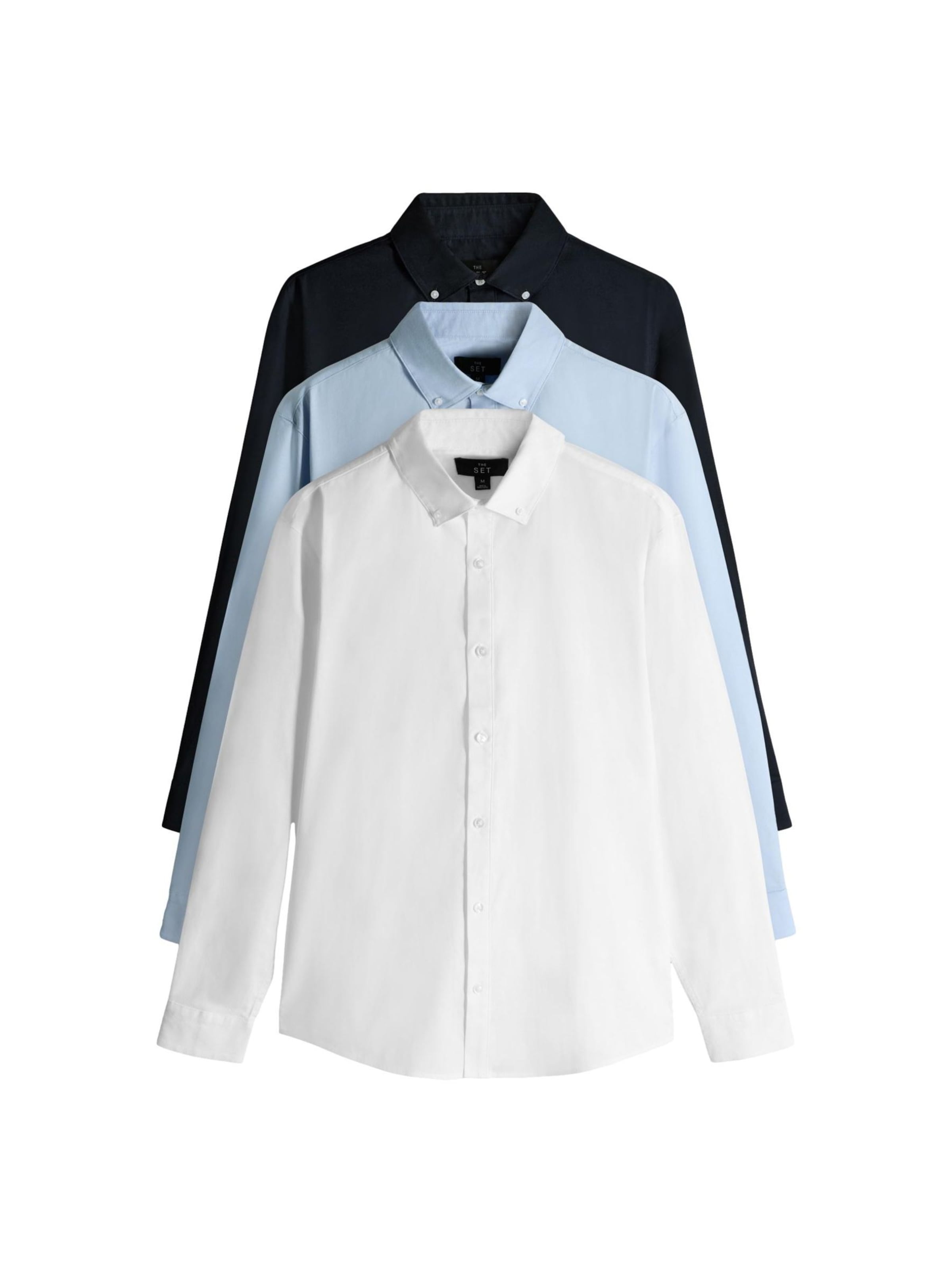 The Set Regular fit Skjorta i blå: framsida