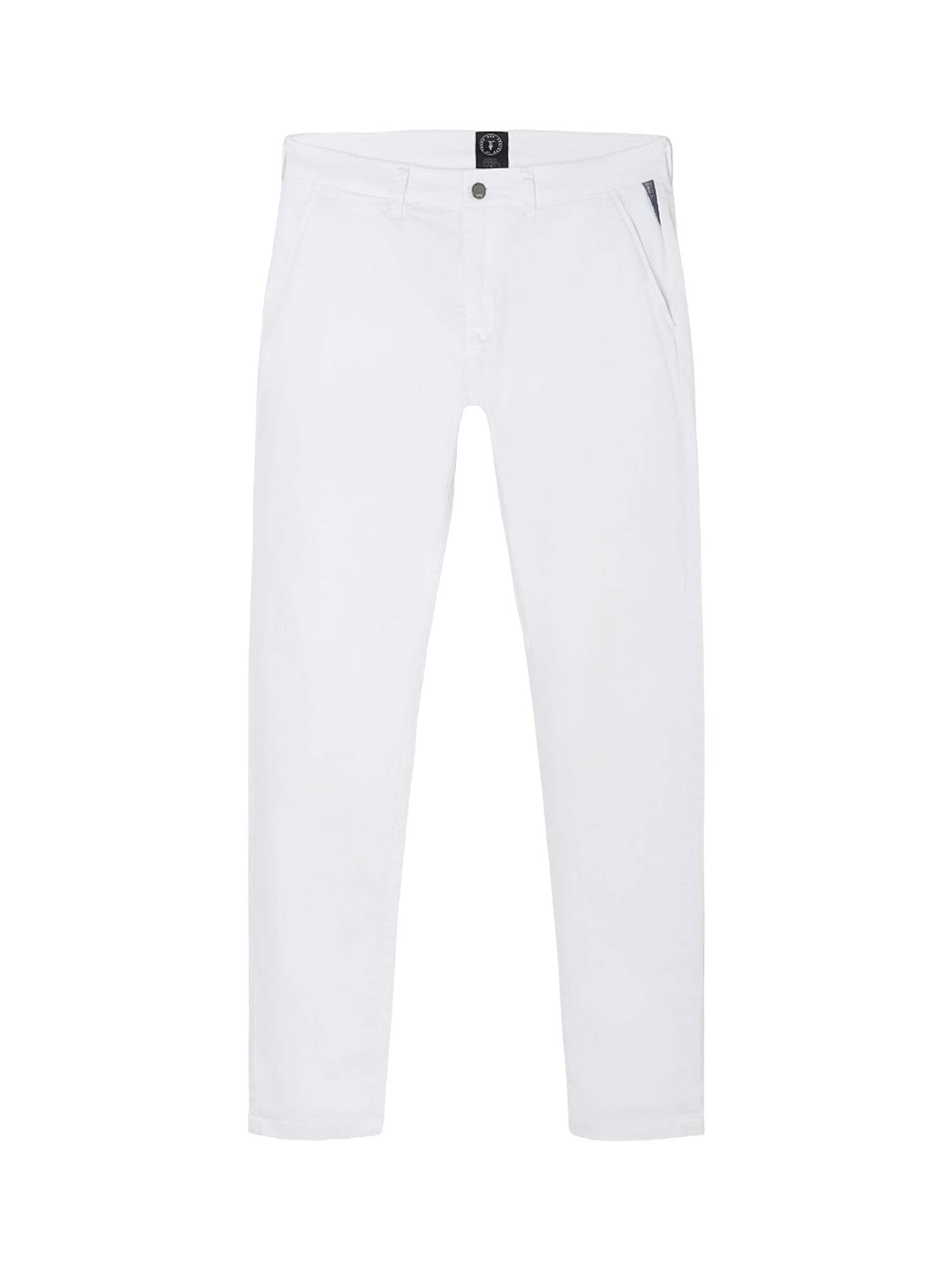 Pantalon 'Cesar' Le Temps Des Cerises en blanc : devant