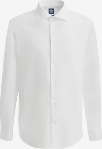 Boggi Milano Regular fit Button Up Shirt in White: front