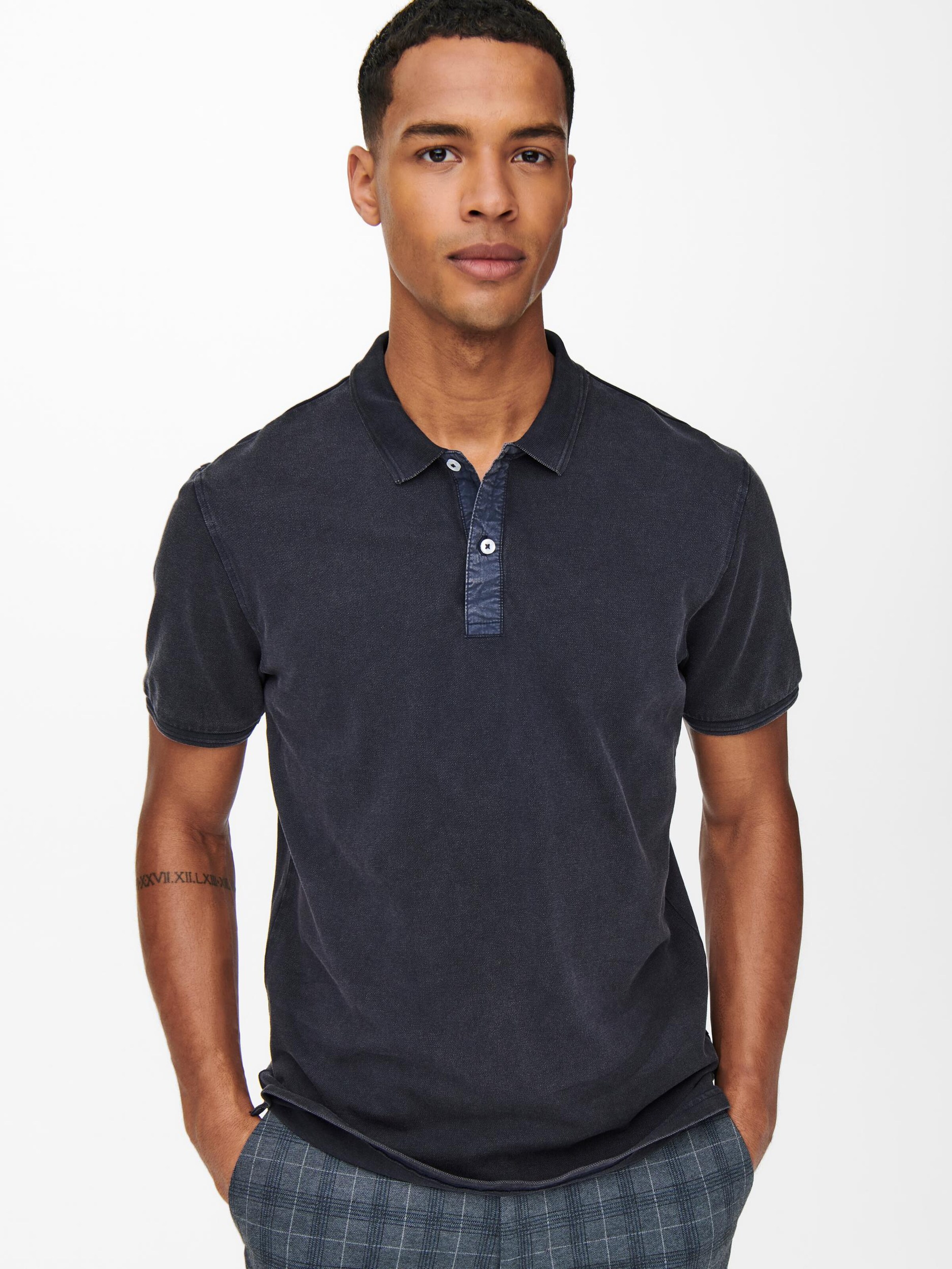 Männer Shirts Only & Sons T-Shirt 'Travis' in Marine - ZN38439 Männer Shirts Only & Sons T-Shirt 'Travis' in Marine - ZN38439