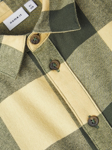 NAME IT Regular fit Button up shirt 'LIMAN' in Green