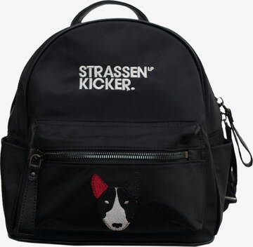STRASSENKICKER Backpack in Black: front