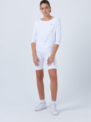 SPORTKIND Funktionsshirt '3/4 Loose Fit'‌‌‌‌‌‌‌‌‌ in Weiß: Vorderseite