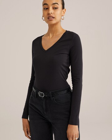 WE Fashion Shirt in Black: front