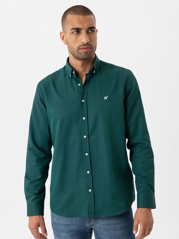 Williot - Ajuste regular Camisa 'Fernando' en verde