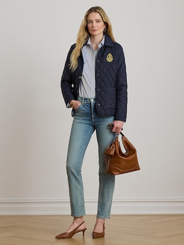 Lauren Ralph Lauren Prehodna jakna 'IRIDESCENT' | modra barva