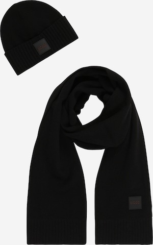 Bonnet 'Andres' BOSS Black en noir : devant