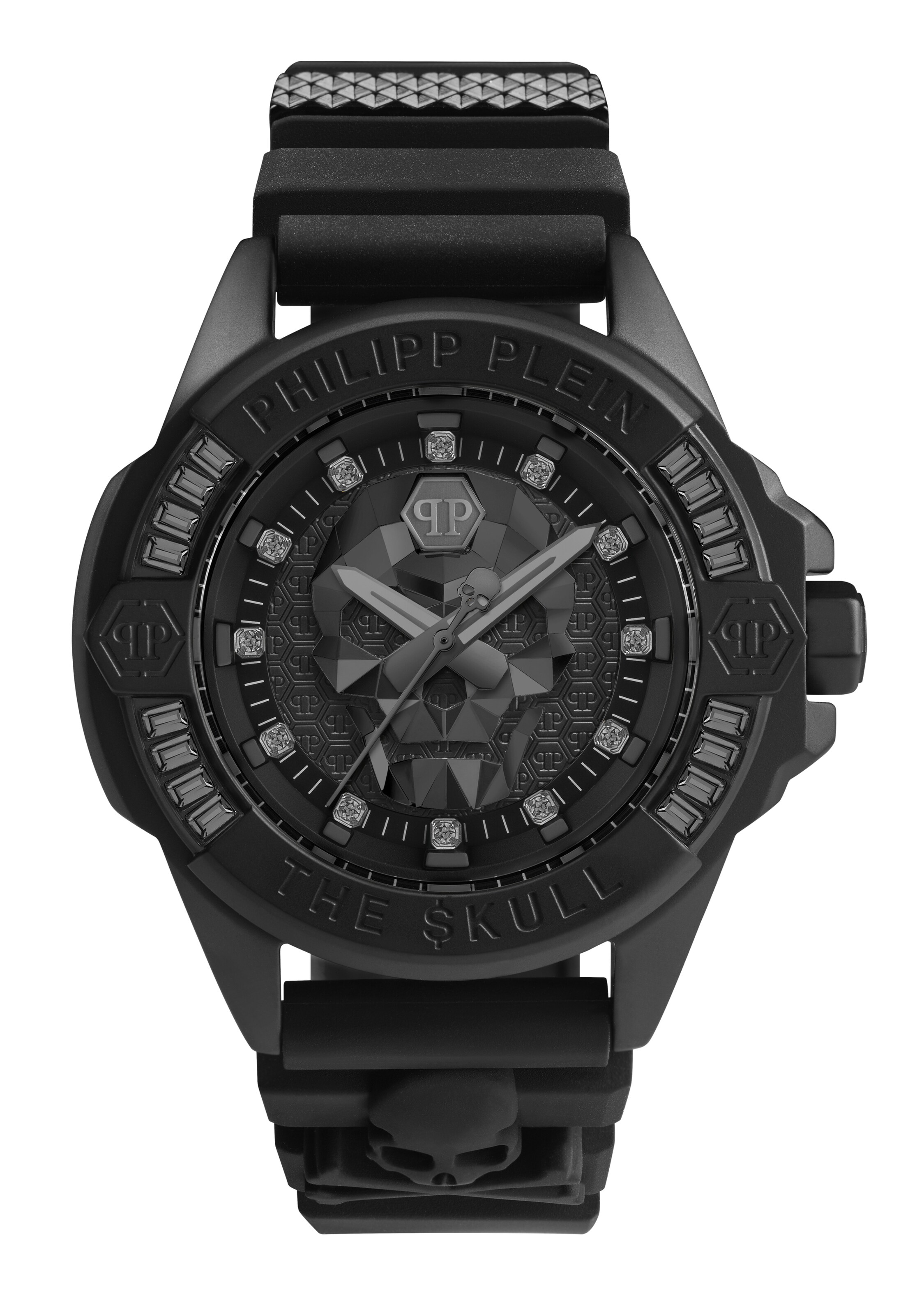 Montre à affichage analogique 'The $kull' Philipp Plein Watches en noir : devant